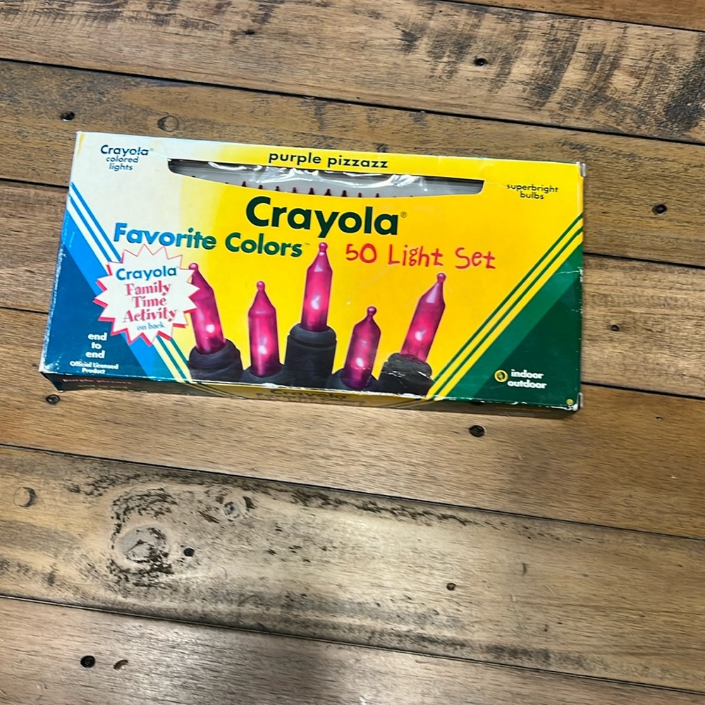 Vintage Crayola lights!!!
